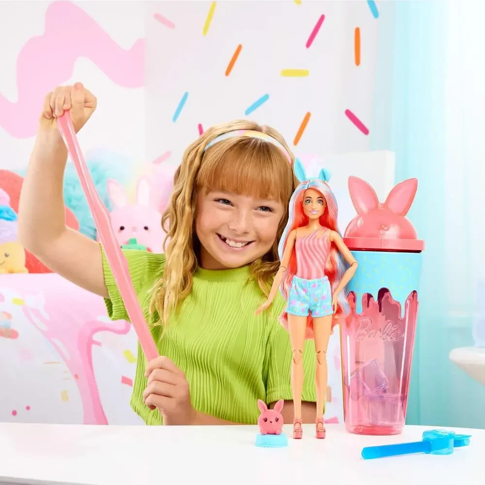 Barbie Pop Reveal Doll & Accessories Set Shakes Series Color Change, Scented NWT